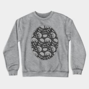 Swirly Skull Pattern Crewneck Sweatshirt